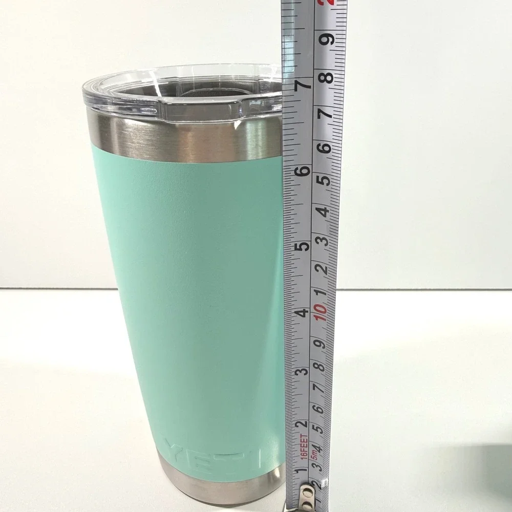 YETI Rambler 20 oz Tumbler & 14 oz Mug Set Seafoam Green Stainless Steel NICE